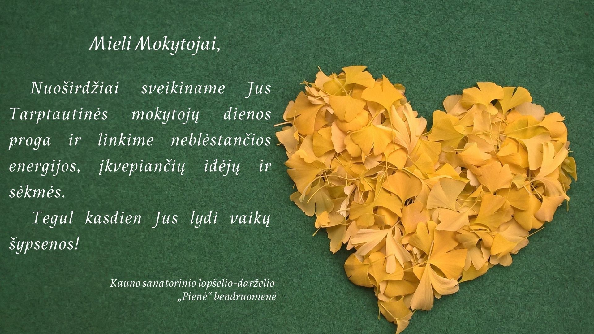 Mieli Mokytojai